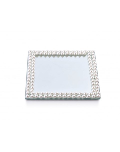 MARGOT PEARL podstawka lusterko 15 x 15 x h 1cm
