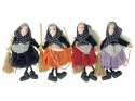 Czarownica z miotłą 18cm