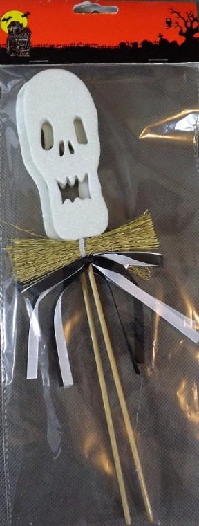 Dwa duszki piki w kolorze białym z brokatem 30x10cm