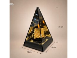Lampion lustrzany 3D LED piramida 6012