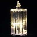 ŚWIECA transparentna akrylowa bezpłomieniowa Wkład do Zniczy Led 6 cm