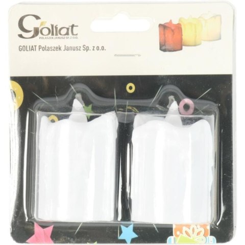 ŚWIECZKA ŚWIECA LED ZNICZ NA BATERIE 6 CM (KPL 2 SZTUK)