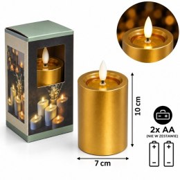 Świeczka led na baterie 2xLR6 / AA wzór Kamień wym.7 x 10cm A7096