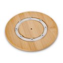 Okrągła deska do przystawek pizzy lub ciasta do serwowania obrotowa bambusowa 35 x 2,5 cm
