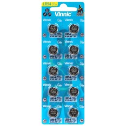 Bateria alkaliczna mini Vinnic G10 / AG10 / 189 / LR1130 / LR54 blister 10szt