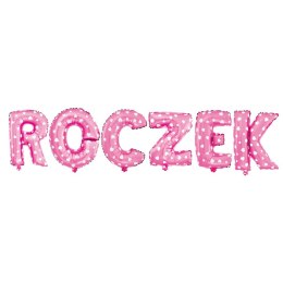 Balon foliowy różowy ROCZEK