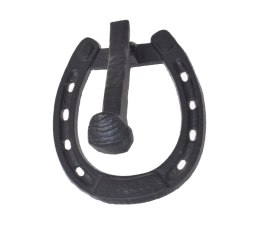 Ozdobna metalowa kołatka podkowa 15 x 5 x 13,3cm 257CAN201314